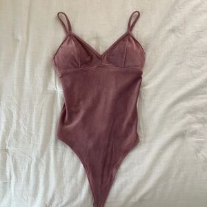 Gilly Hicks Velour bodysuit. Size S
